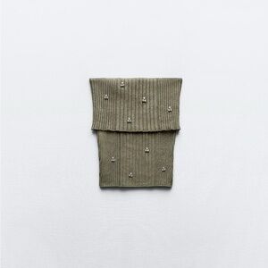 Zara Jewel Beaded Off The Shoulder Knit Top